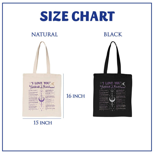 I Love You In SJM Quotes Tote Bag PTS1125