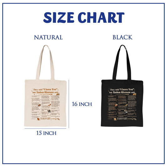 Xaden Riorson Quote Tote Bag PTS1080