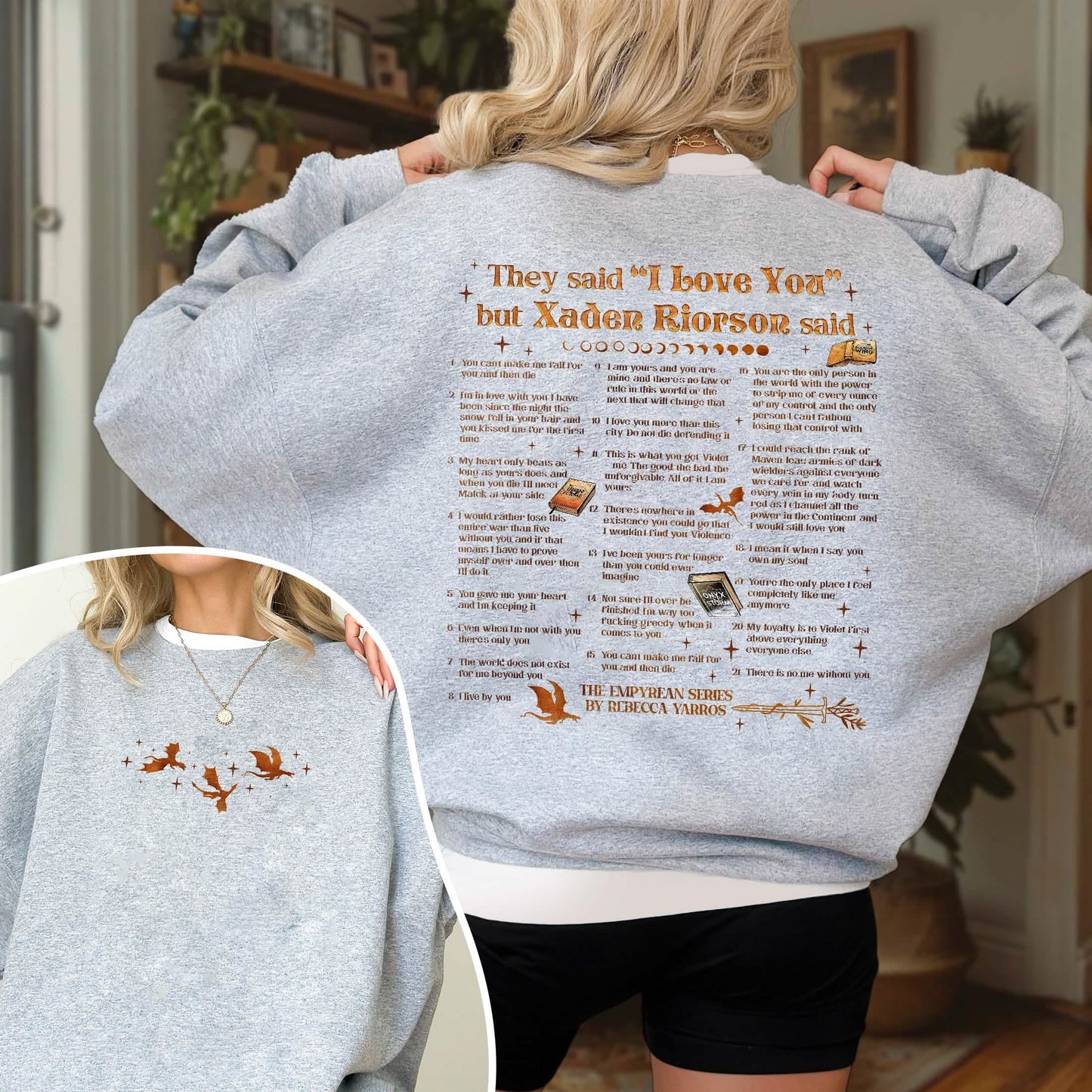 Xaden Riorson Quote Sweatshirt PTS1080