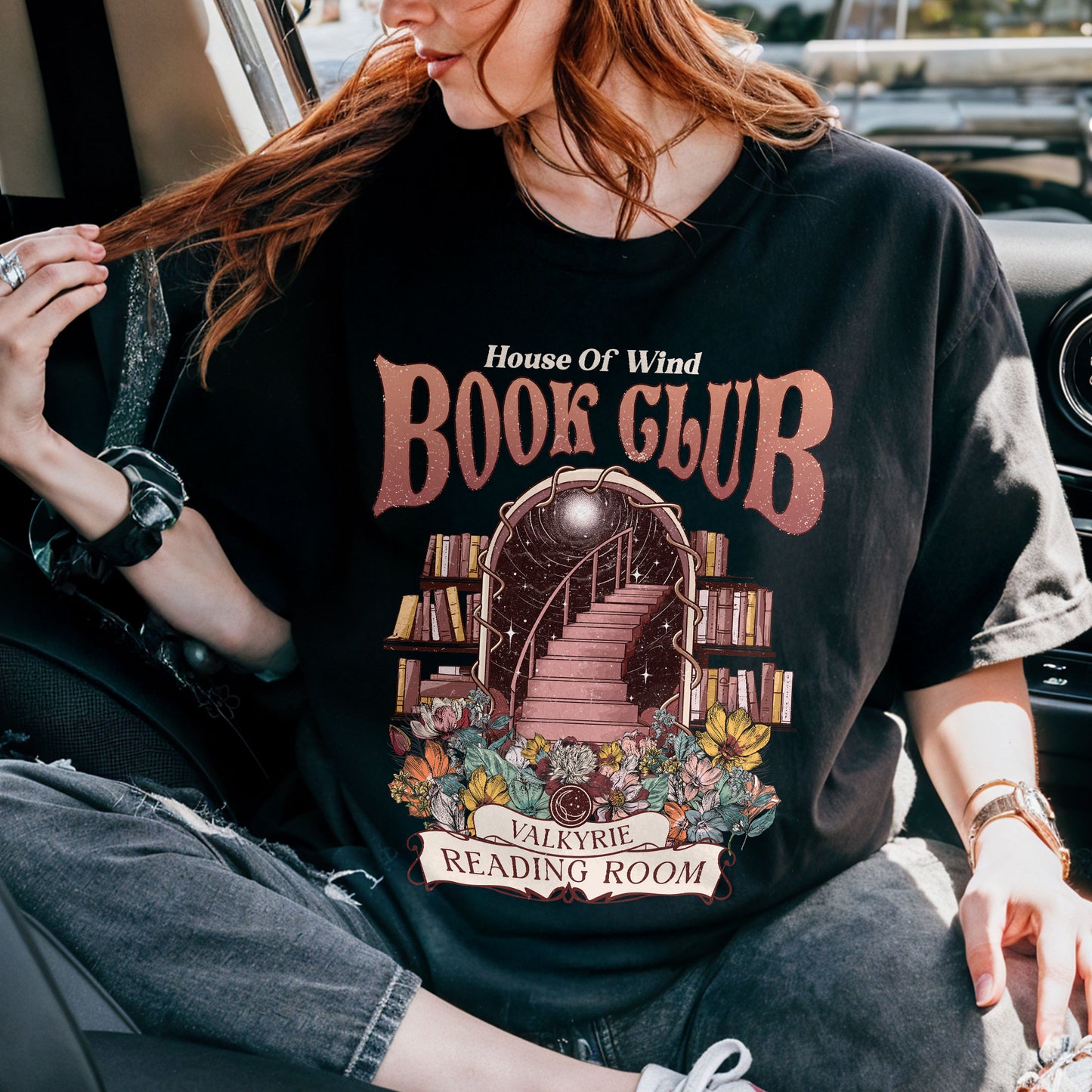 Acotar House Of Wind Book Club Comfort Colors Shirt, Valkyrie Reading Room TShirt PTS496