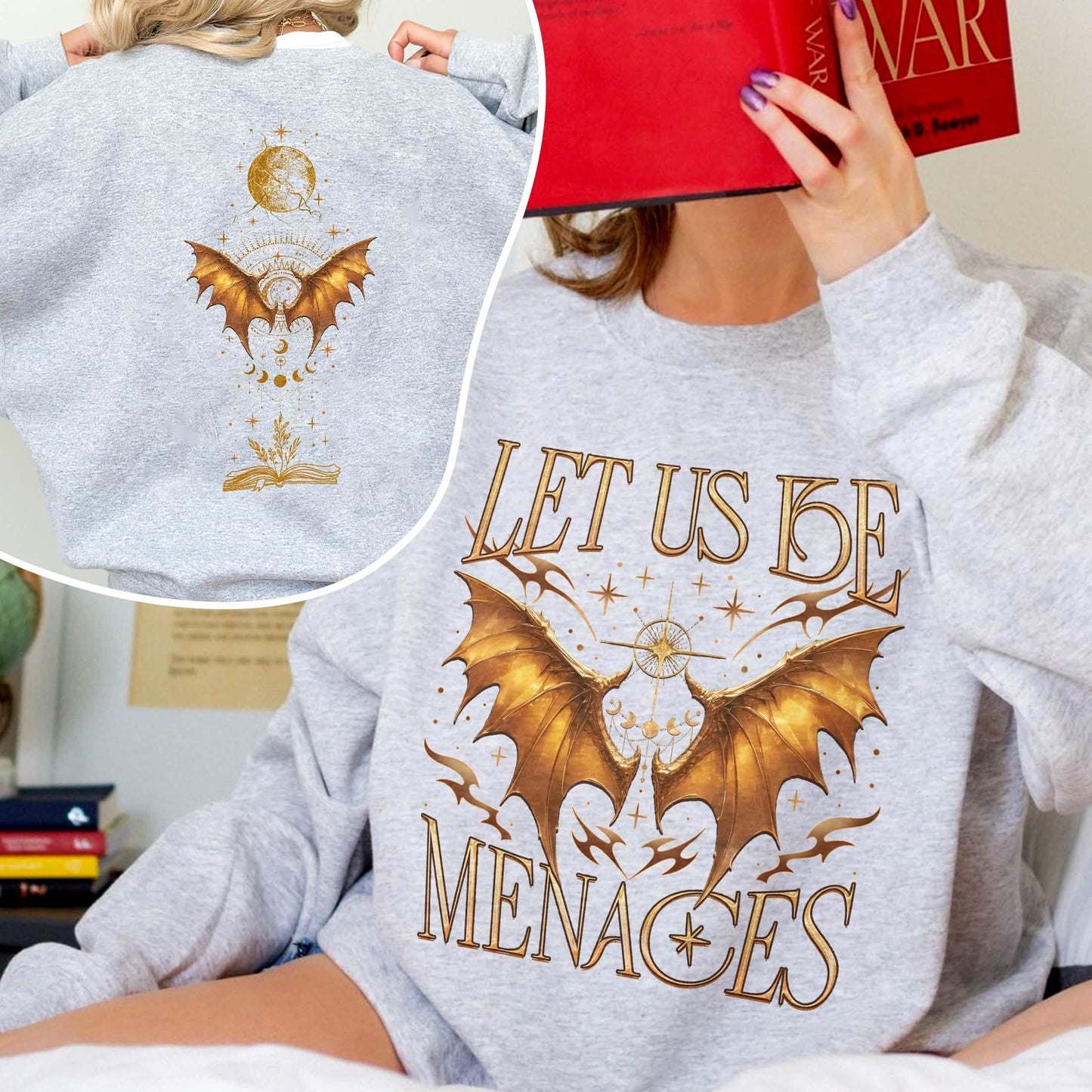 Onyx Storm Let Us Be Menaces Sweatshirt PTS1065