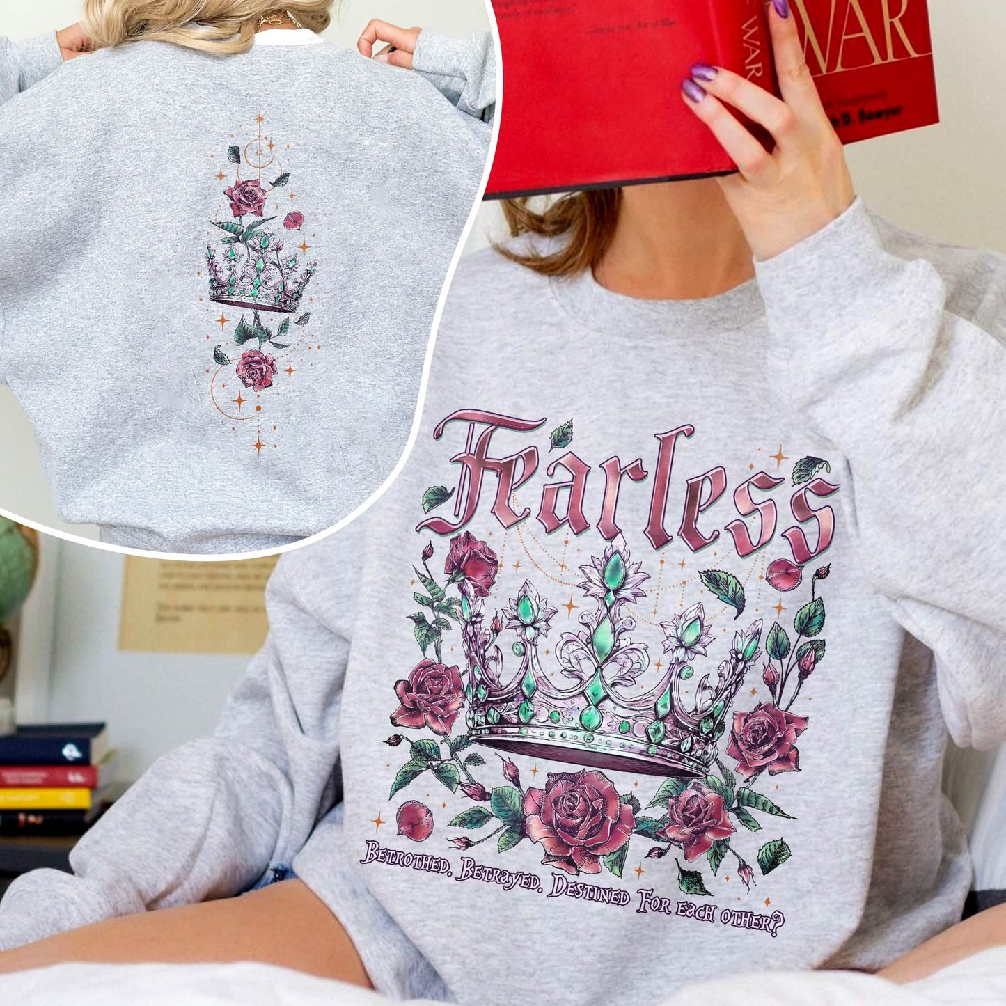 Powerless Bookish Fearless Sweatshirt For Fan PTS1111