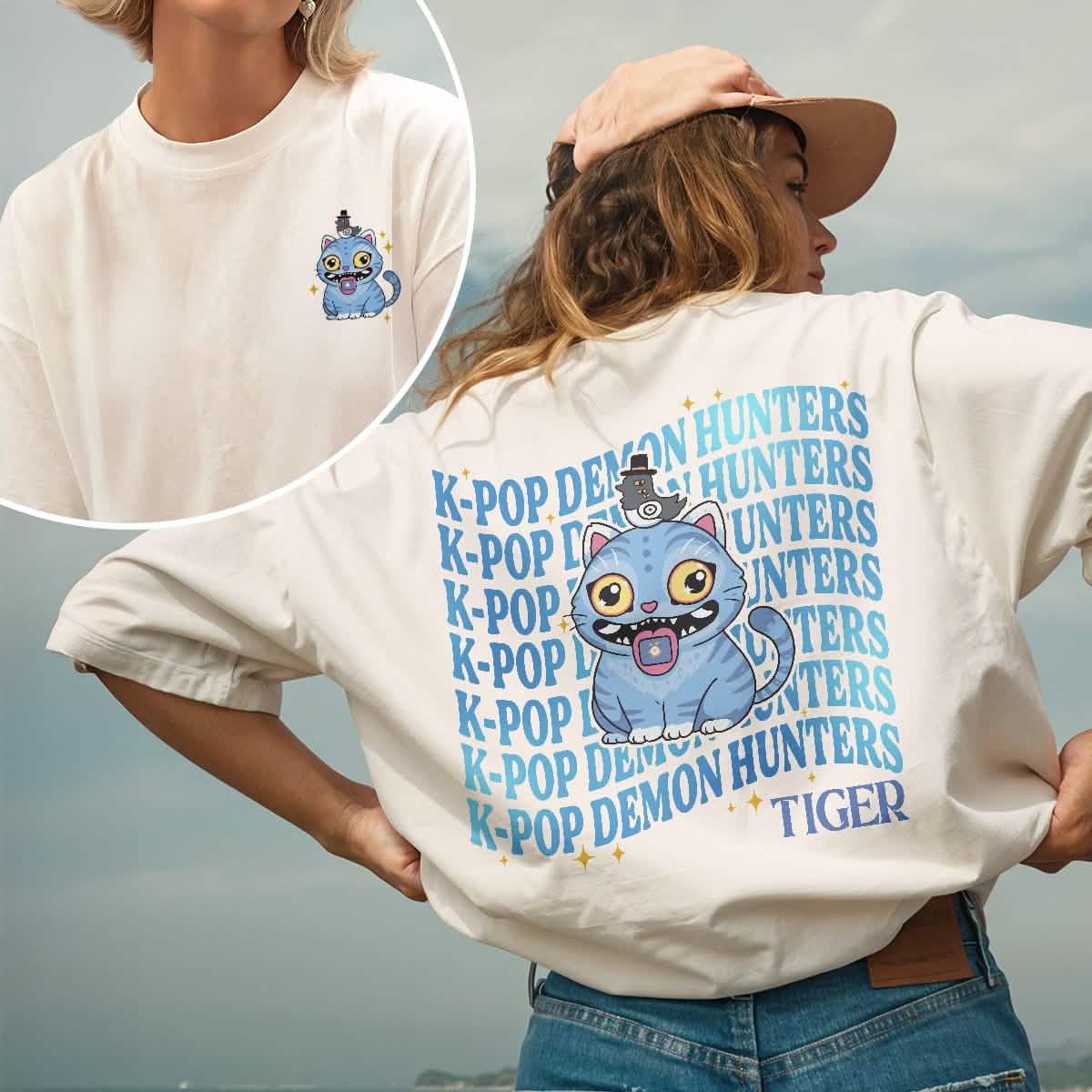 Kpop Demon Hunters Tiger Comfort Colors Shirt PTS1400