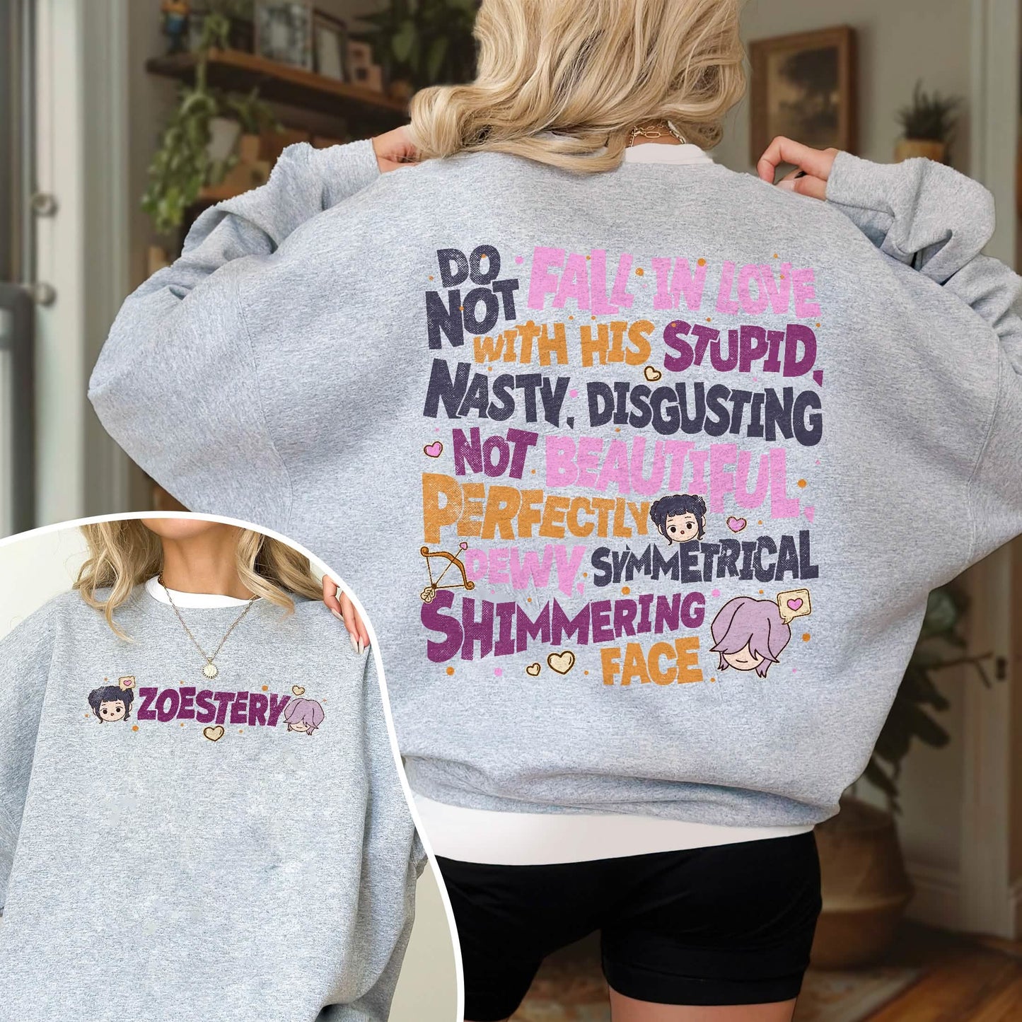 Zoeystery Huntrix Kpop Hunter Mystery Saja Boys Sweatshirt PTS1475