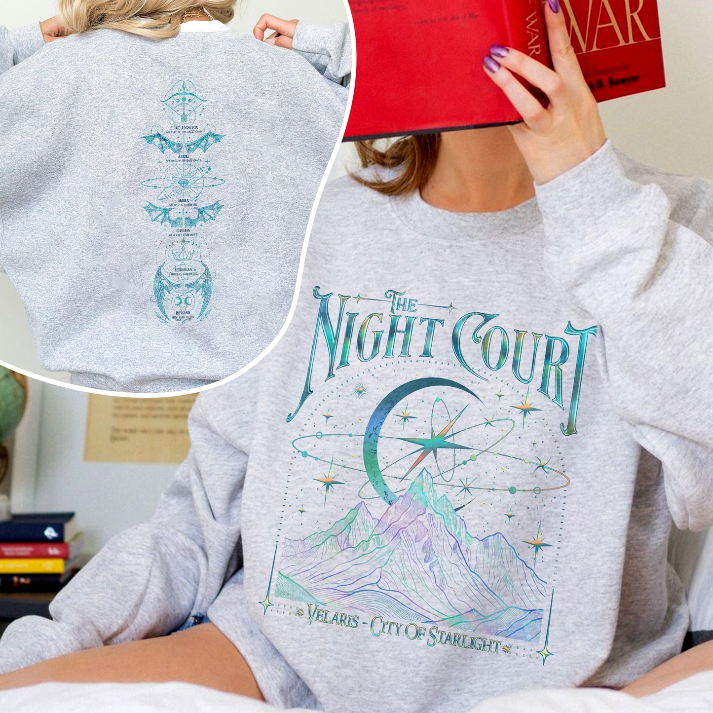 Acotar Velaris The Night Court 2 Sided Sweatshirt PTS452