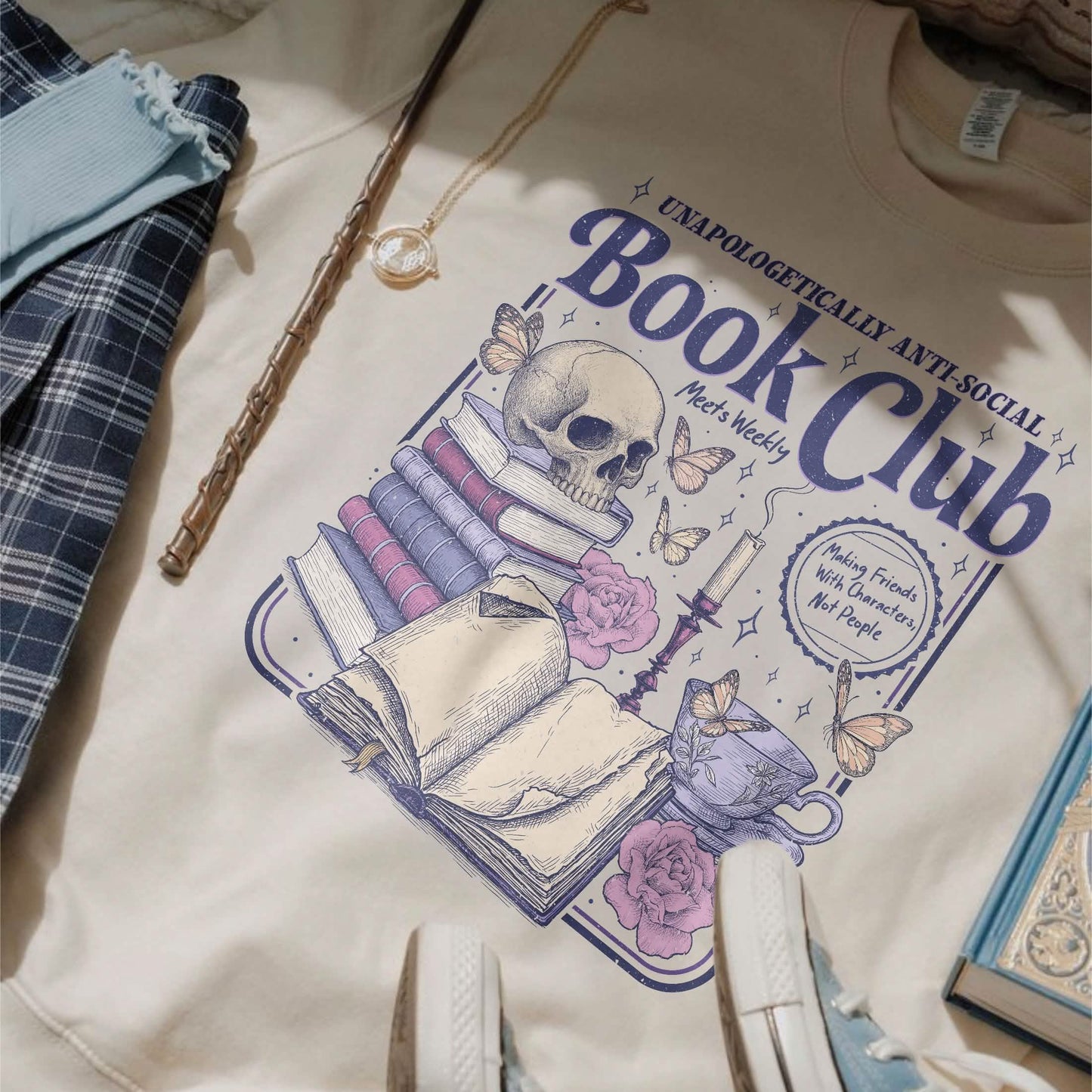 Anti Social Book Club Sweatshirt PTS1225