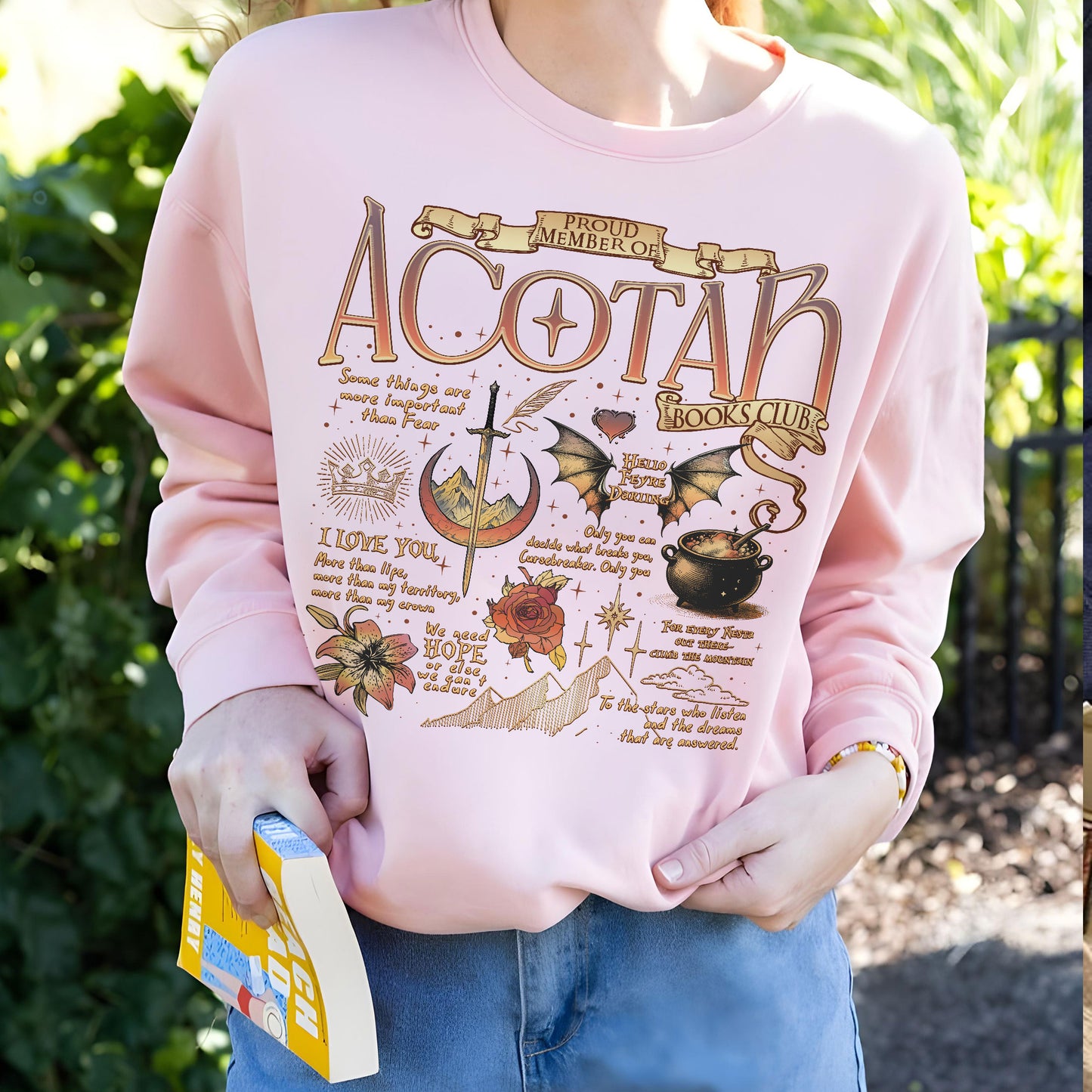 Acotar Quotes Sweatshirt PTS552