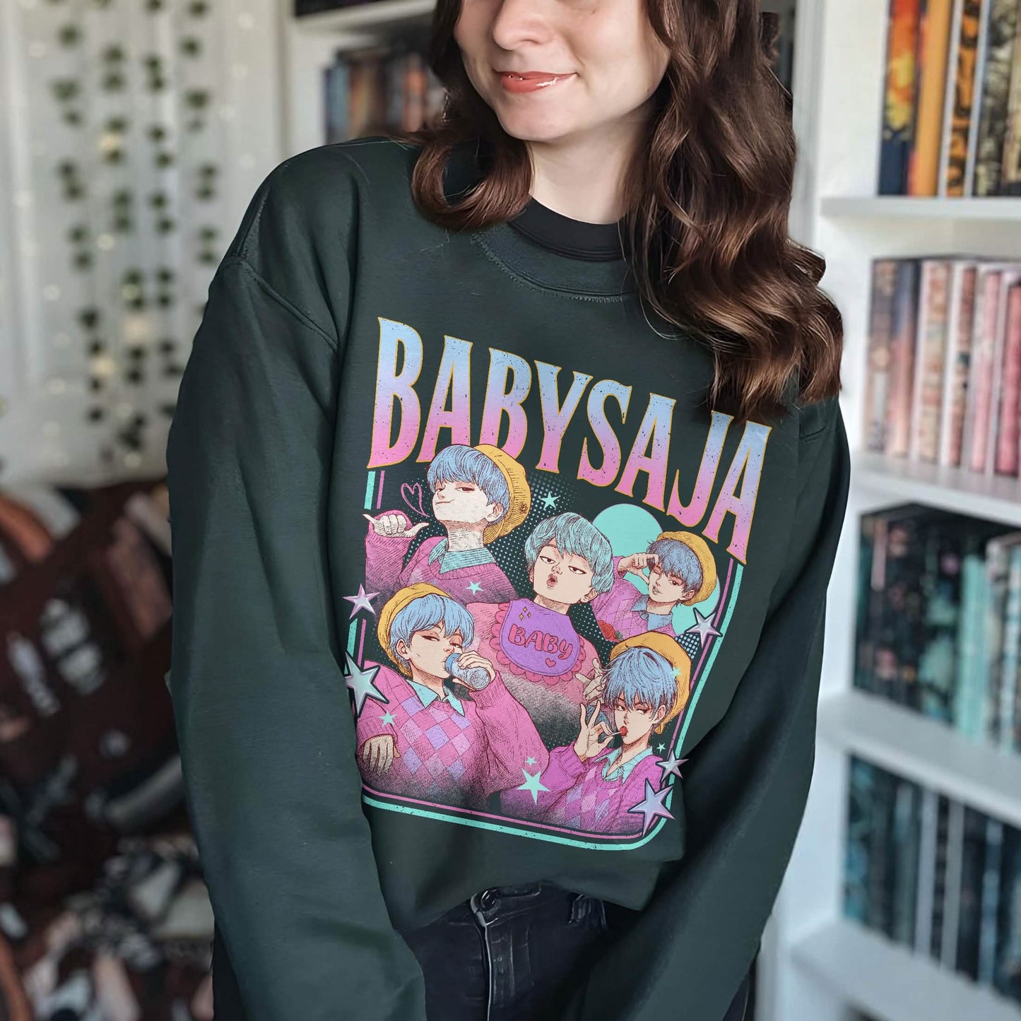 Baby Saja Retro Bootleg Sweatshirt PTS1482