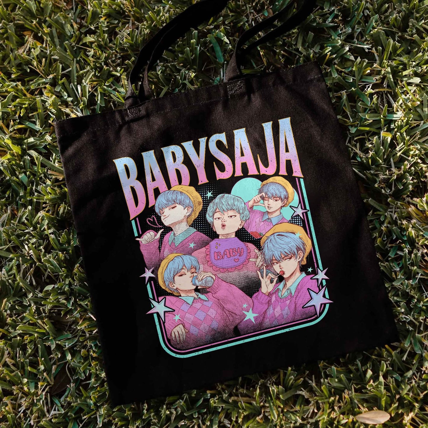 Baby Saja Retro Bootleg Tote Bag PTS1482