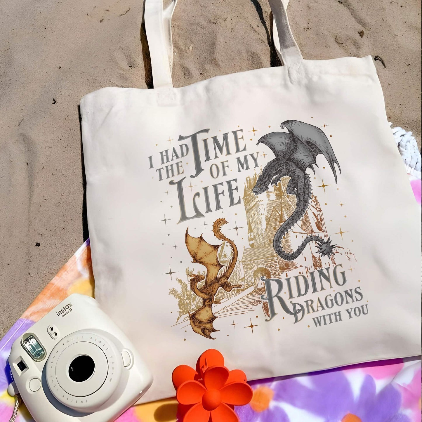 Fourth Wing Dragon Tairn Andarna Tote Bag PTS1146