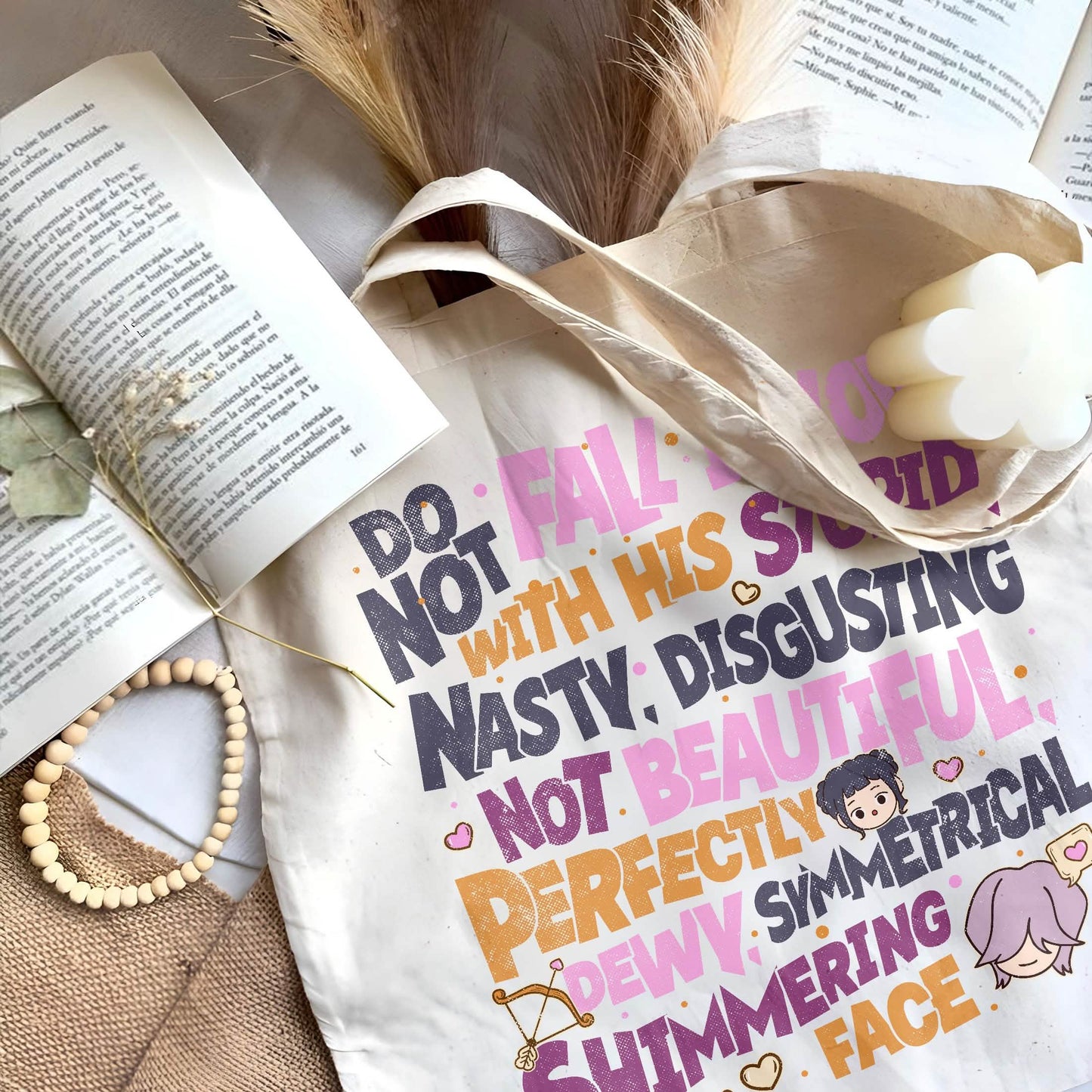 Zoeystery Huntrix Kpop Hunter Mystery Saja Boys Tote Bag PTS1475