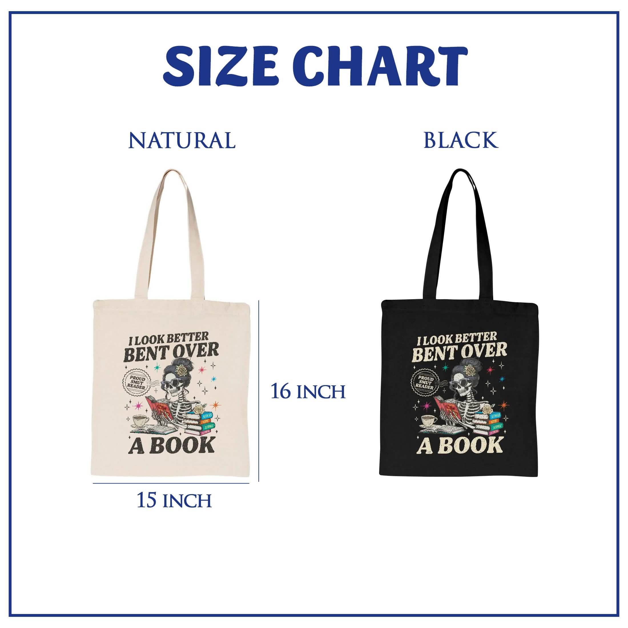 Acotar Reader I Look Better Bent Over A Book Tote Bag PTS1165