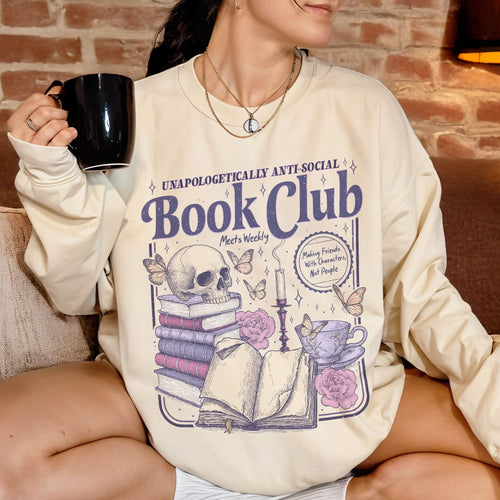 Anti Social Book Club Sweatshirt PTS1225