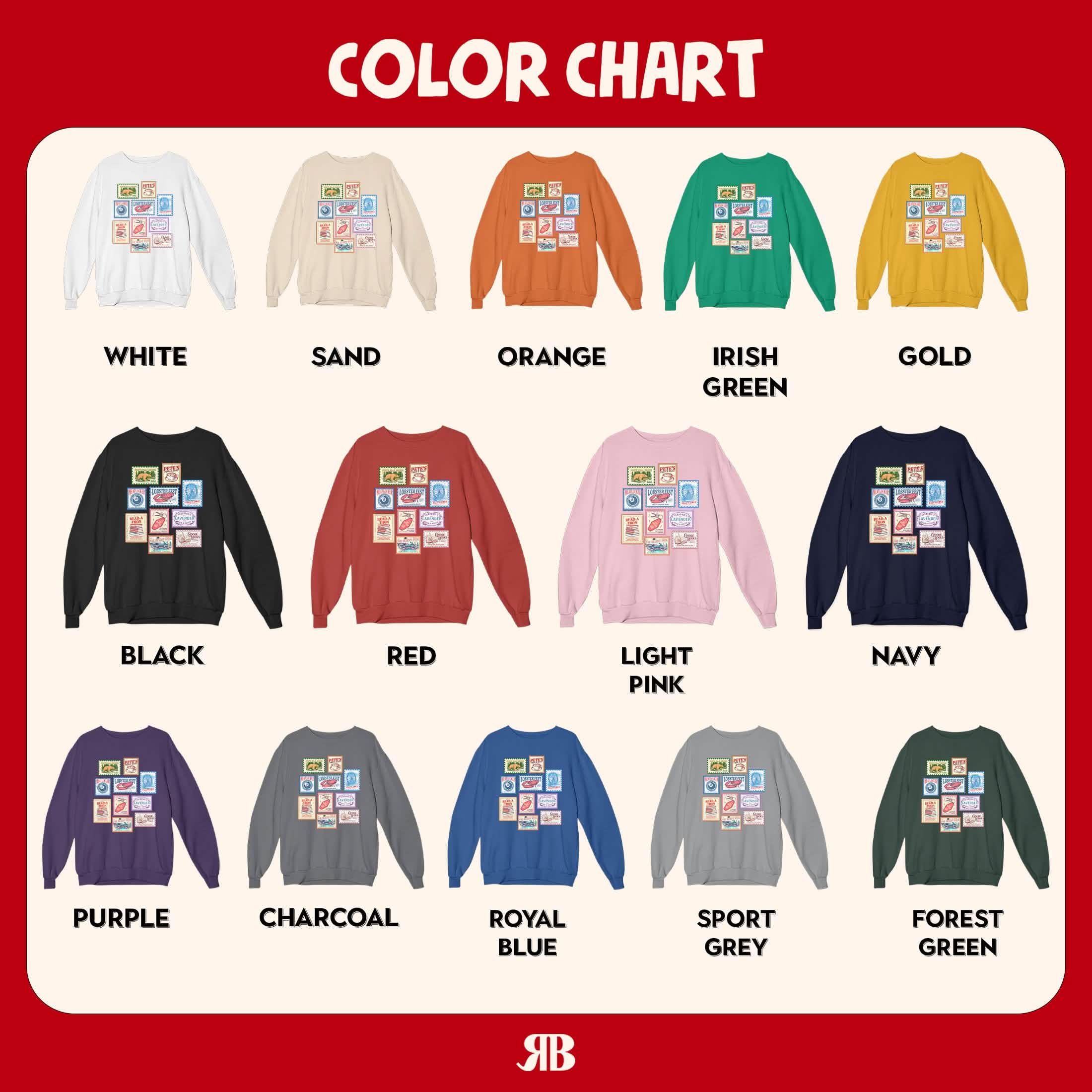 Emily Henry Books Stamp Sweatshirt PTS1283