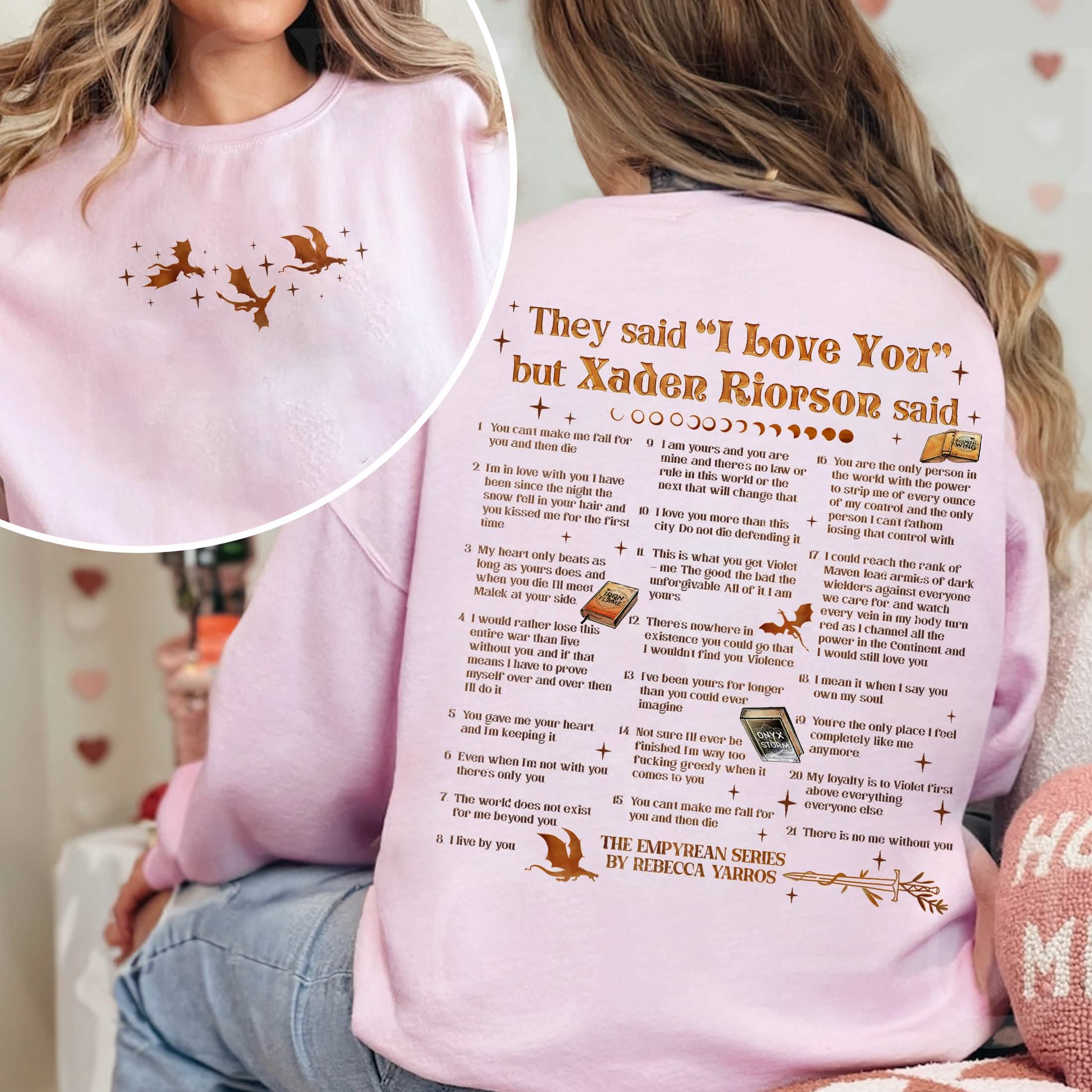 Xaden Riorson Quote Sweatshirt PTS1080