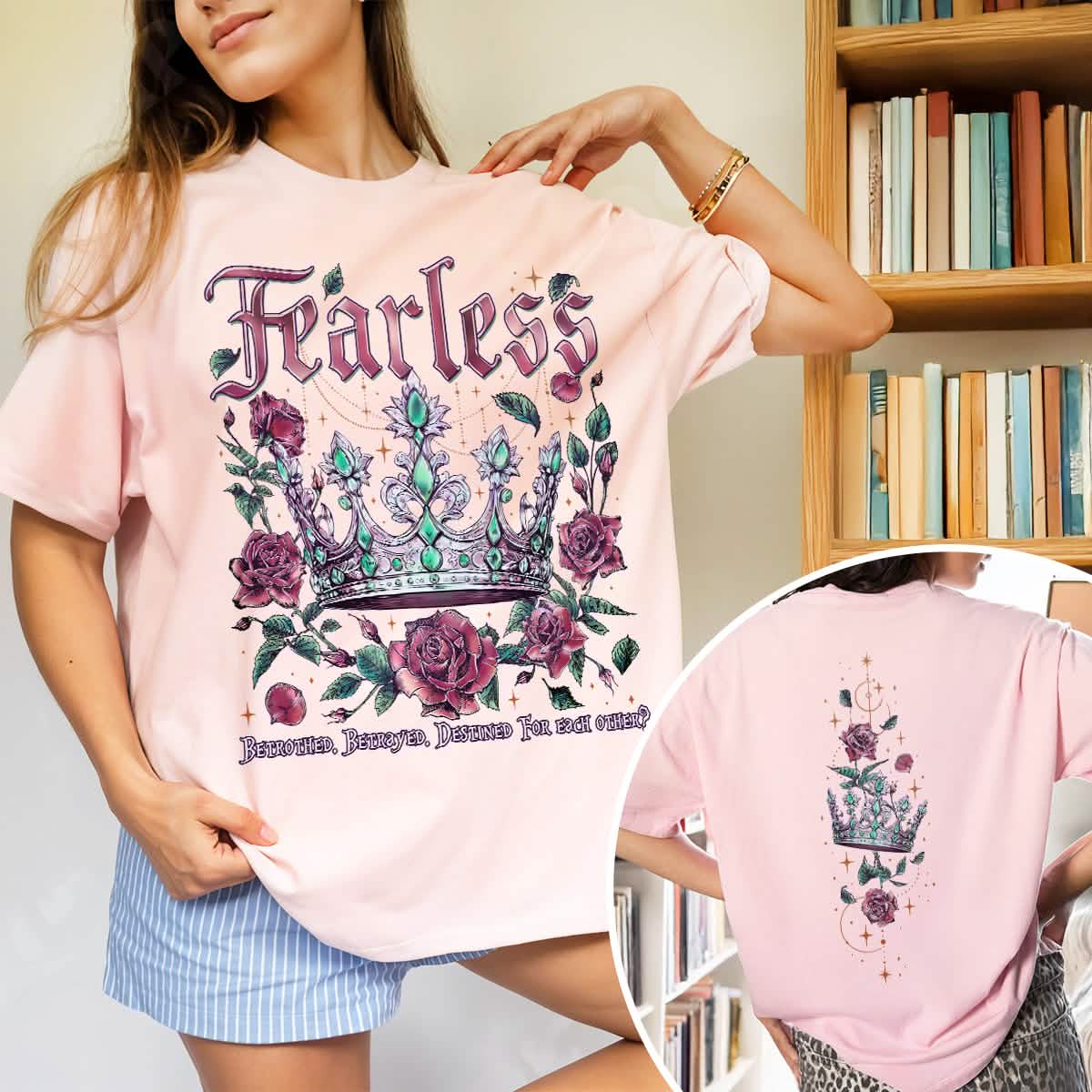 Powerless Bookish Fearless Comfort Colors Shirt For Fan PTS1111