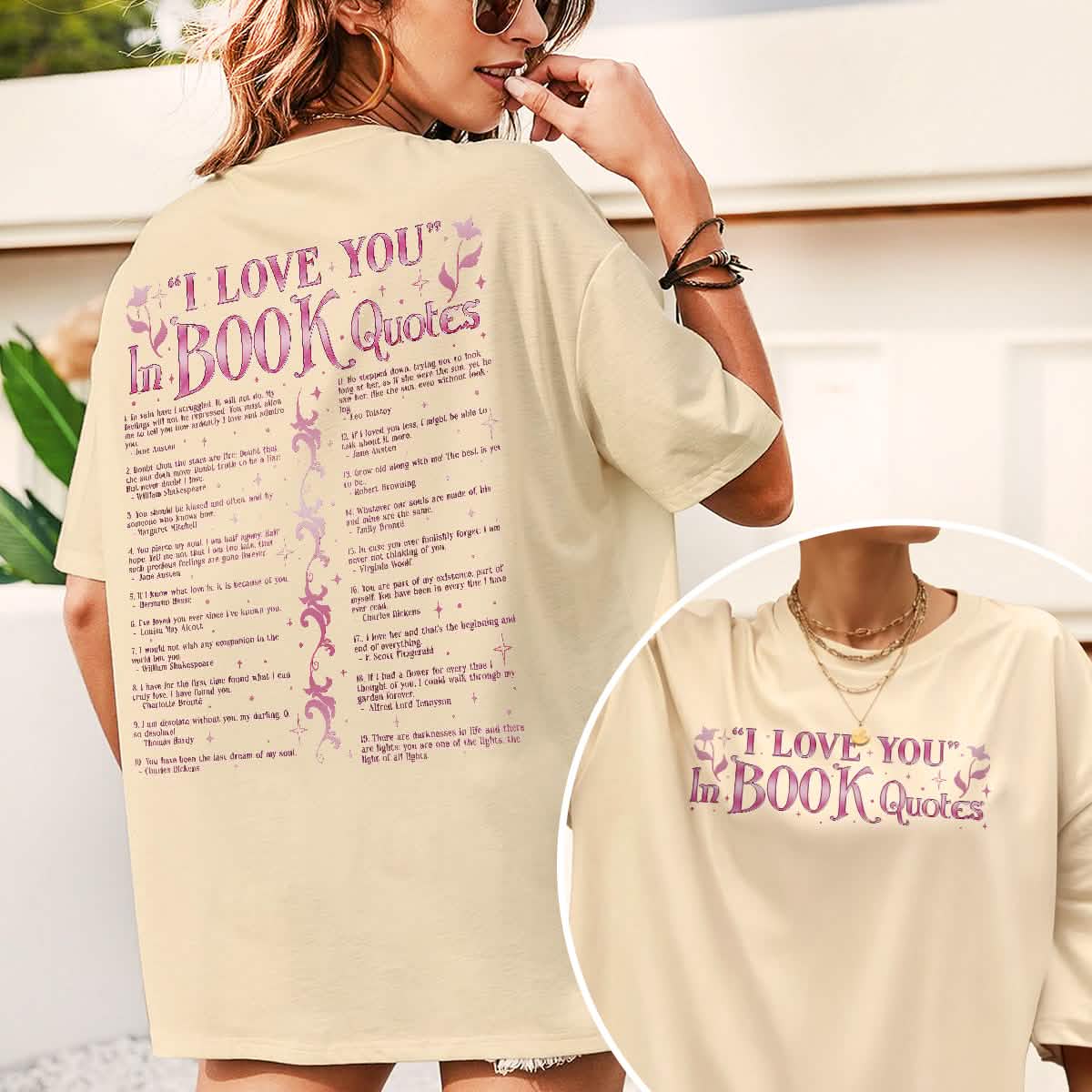 I Love You In Book Quotes Comfort Colors Shirt PTS1175