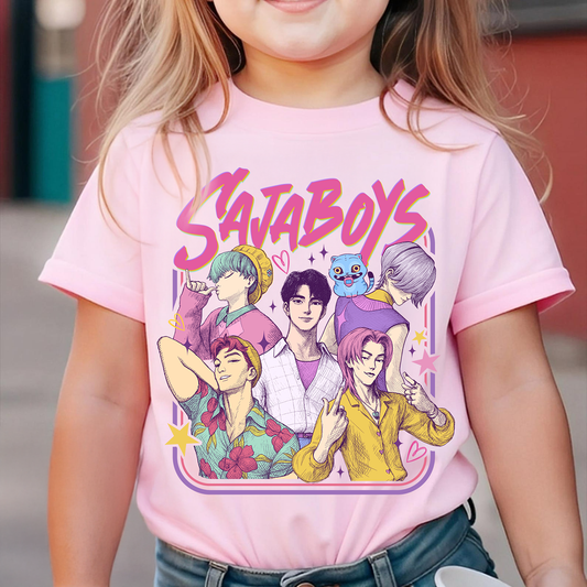 Saja Boys Boy Band Kpop Demon Inspired Movie Comfort Colors Youth Shirt PTS1424