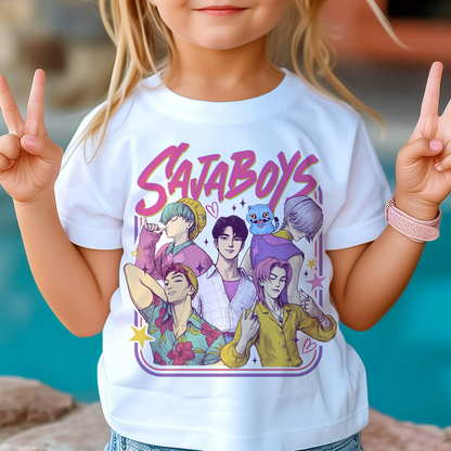 Saja Boys Boy Band Kpop Demon Inspired Movie Comfort Colors Youth Shirt PTS1424