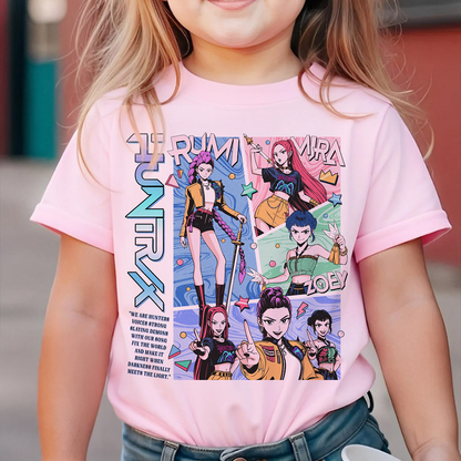 Huntrix Girls KPDH Comfort Colors Youth Shirt PTS1470