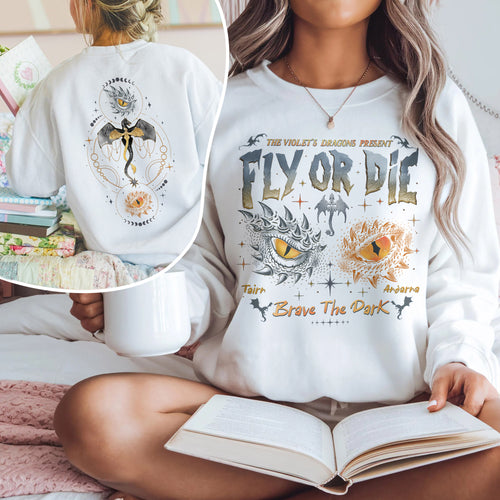 Dragon Rider Sweatshirt, Onyx Storm Brave The Dark Sweatshirt PTS929