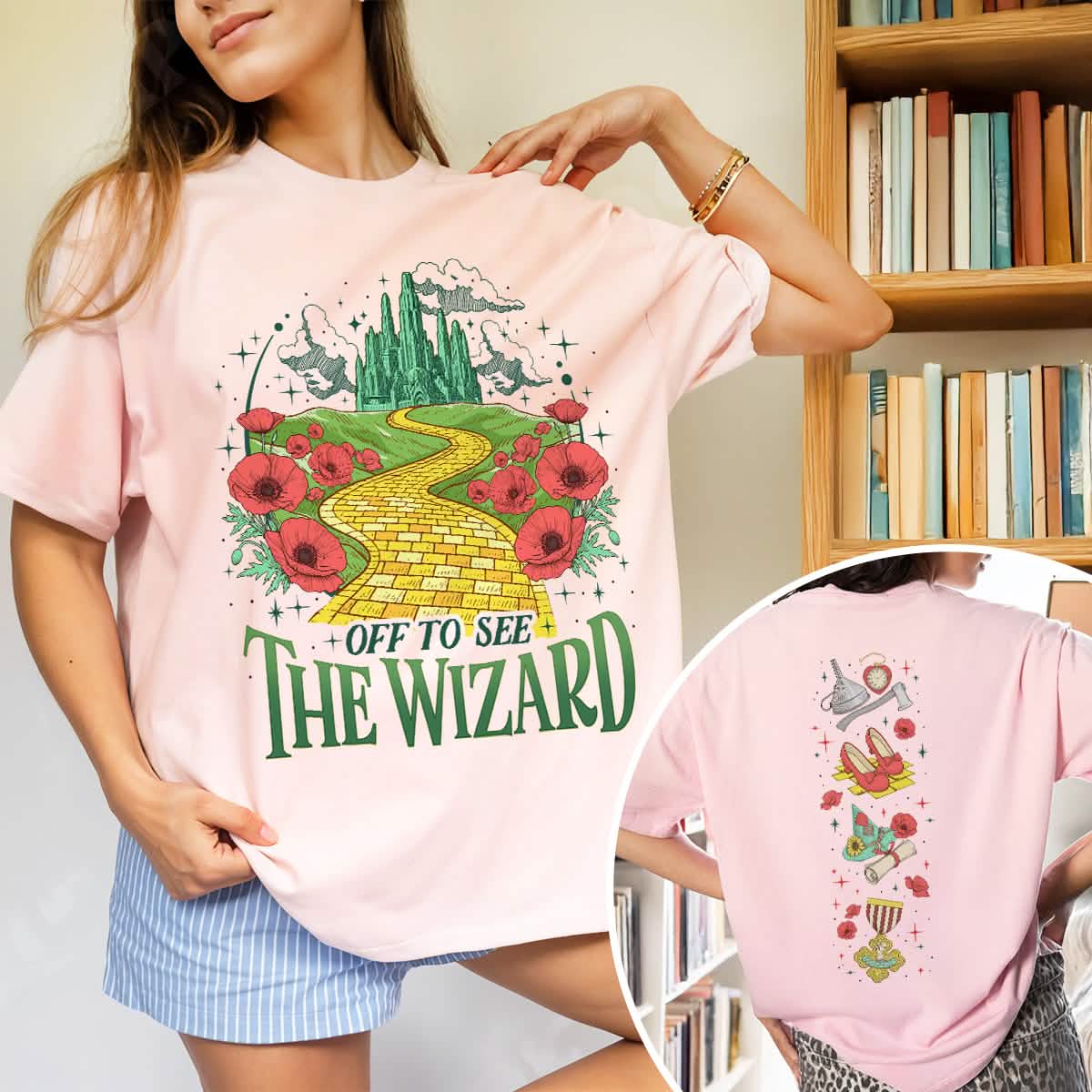 Off To See The Wizard 2 Sided Comfort Colors Shirt PTS1842