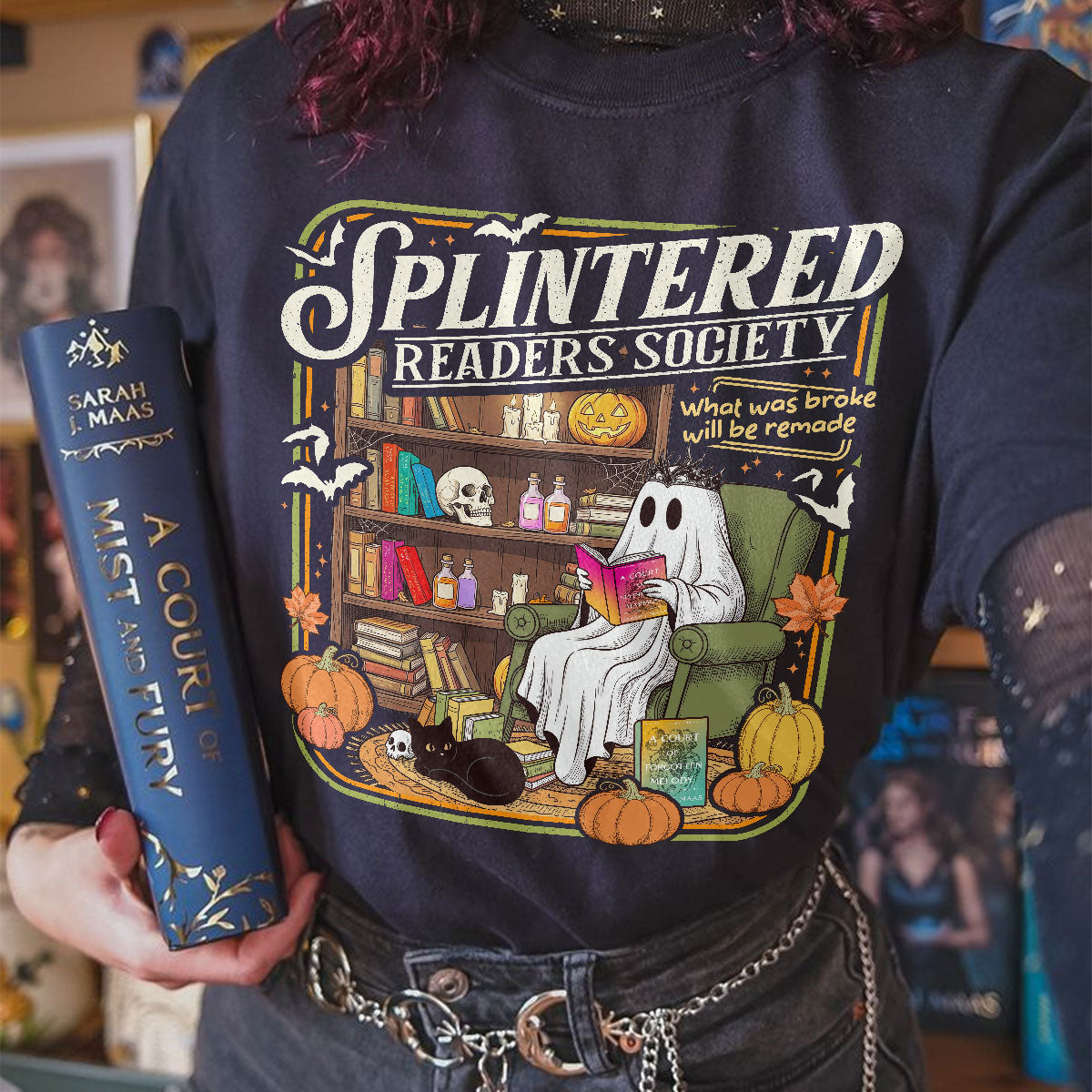 Acotar Splintered Readers Society Fantasy Book T-shirt PTS 8632