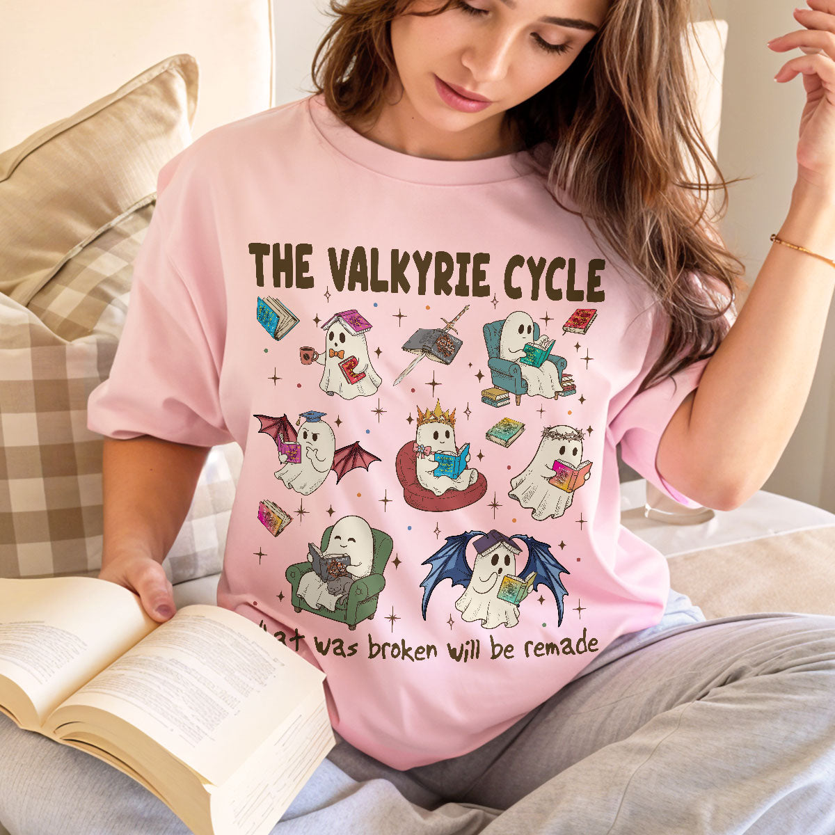 Acotar Ghost Reader Fantasy Book Club T-shirt PTS 8465