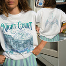 Acotar Velaris The Night Court Fantasy Book T-shirt PTS9833