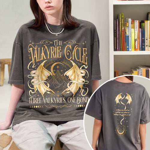Acotar Valkyrie Cycle Fantasy Book T-shirt PTS8219