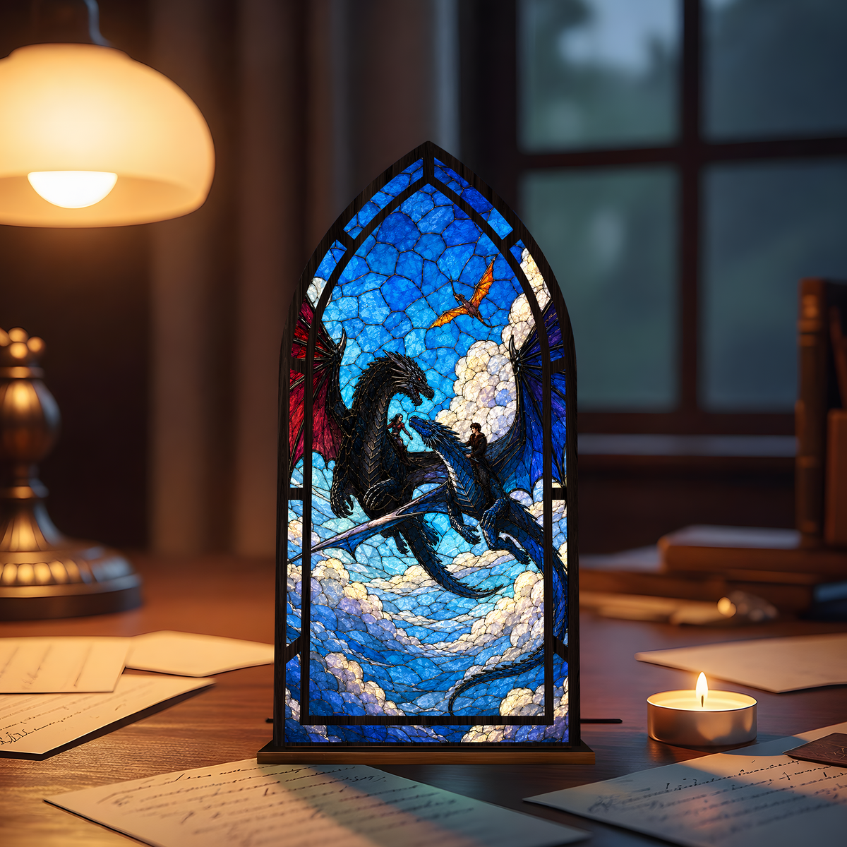 Fourth Wing Fantasy Book Nook PTS6656