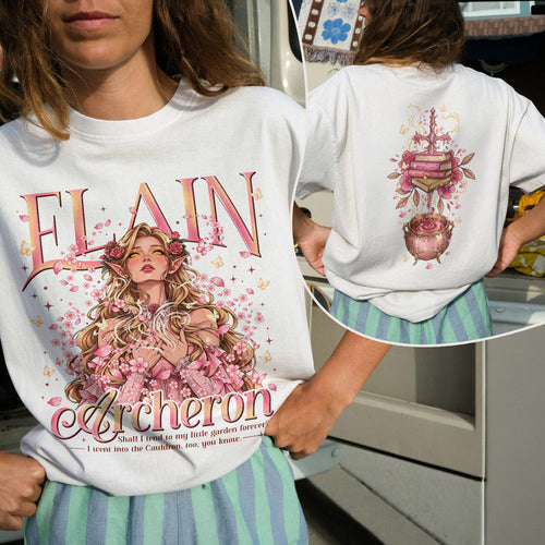 Acotar Elain Archeron Sisters Fantasy Book T-shirt PTS8861