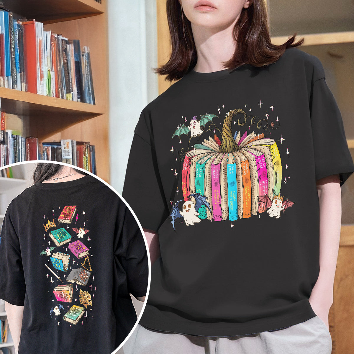 Acotar Ghost Reader Fantasy Book T-shirt PTS 8499