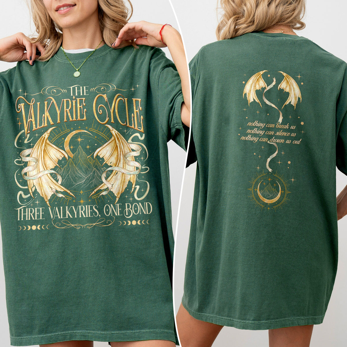 Acotar Valkyrie Cycle Fantasy Book T-shirt PTS8219