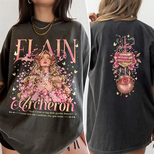 Acotar Elain Archeron Sisters Fantasy Book T-shirt PTS8861