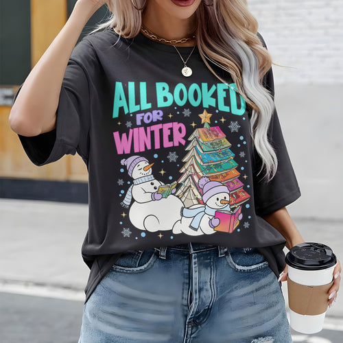 Acotar All Booked For Winter Fantasy Book T-shirt PTS9123