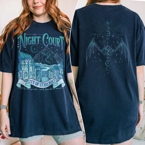 Acotar Velaris The Night Court Fantasy Book T-shirt PTS9833
