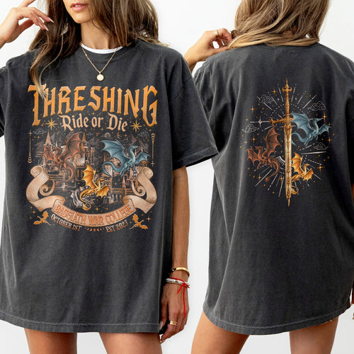 Fourth Wing Threshing Fantasy Book T-shirt PTS9219