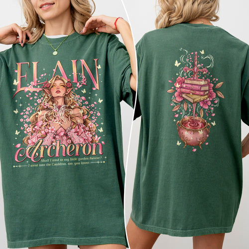 Acotar Elain Archeron Sisters Fantasy Book T-shirt PTS8861