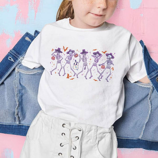 KPDH Saja Boys Skeleton Spooky Season Youth TShirt Comfort Colors PTS1710