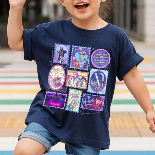 KPDH Huntrix Stamps Halloween Comfort Colors Youth TShirt PTS1604