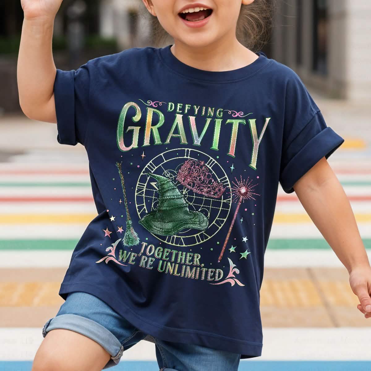 Wicked Defy Gravity Wizard Youth TShirt Comfort Colors PTS1698