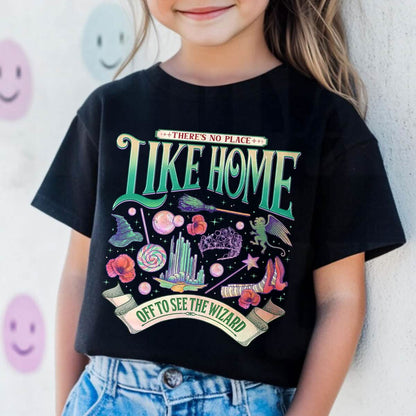 Wicked There’s No Place Wizard Movie Youth Tshirt Comfort Colors PTS1790