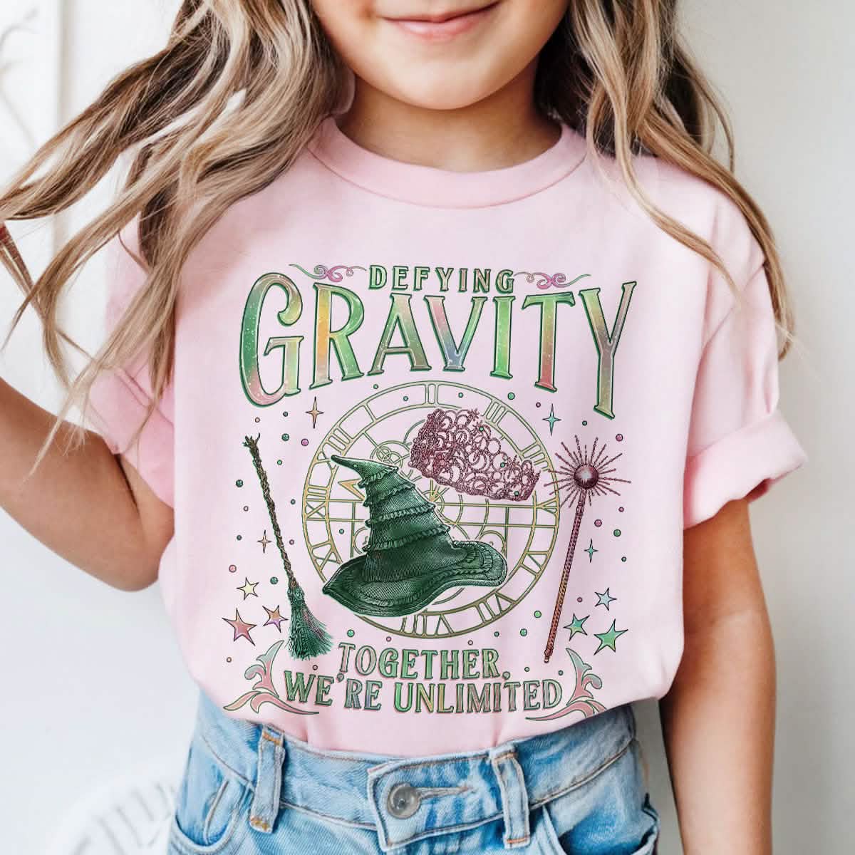 Wicked Defy Gravity Wizard Youth TShirt Comfort Colors PTS1698