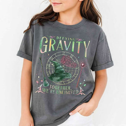 Wicked Defy Gravity Wizard Youth TShirt Comfort Colors PTS1698
