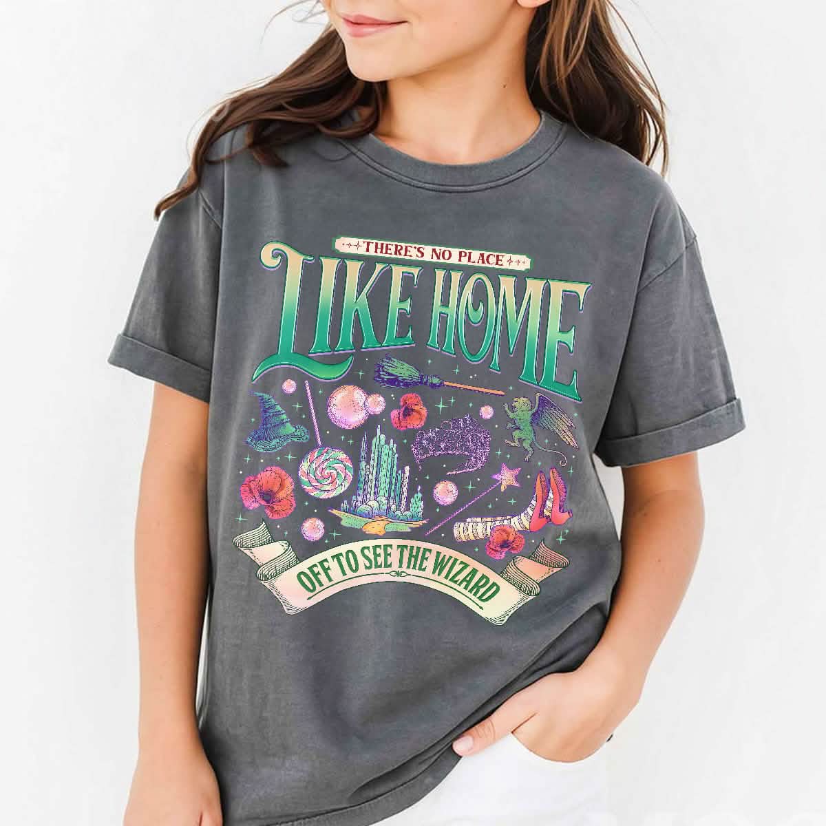 Wicked There’s No Place Wizard Movie Youth Tshirt Comfort Colors PTS1790