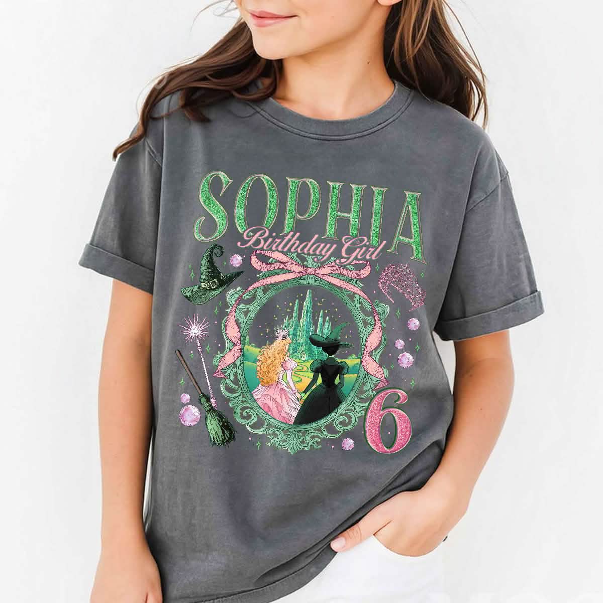 Custom Wicked Birthday Girl TShirt For Kids Youth Tshirt Comfort Colors PTS1807