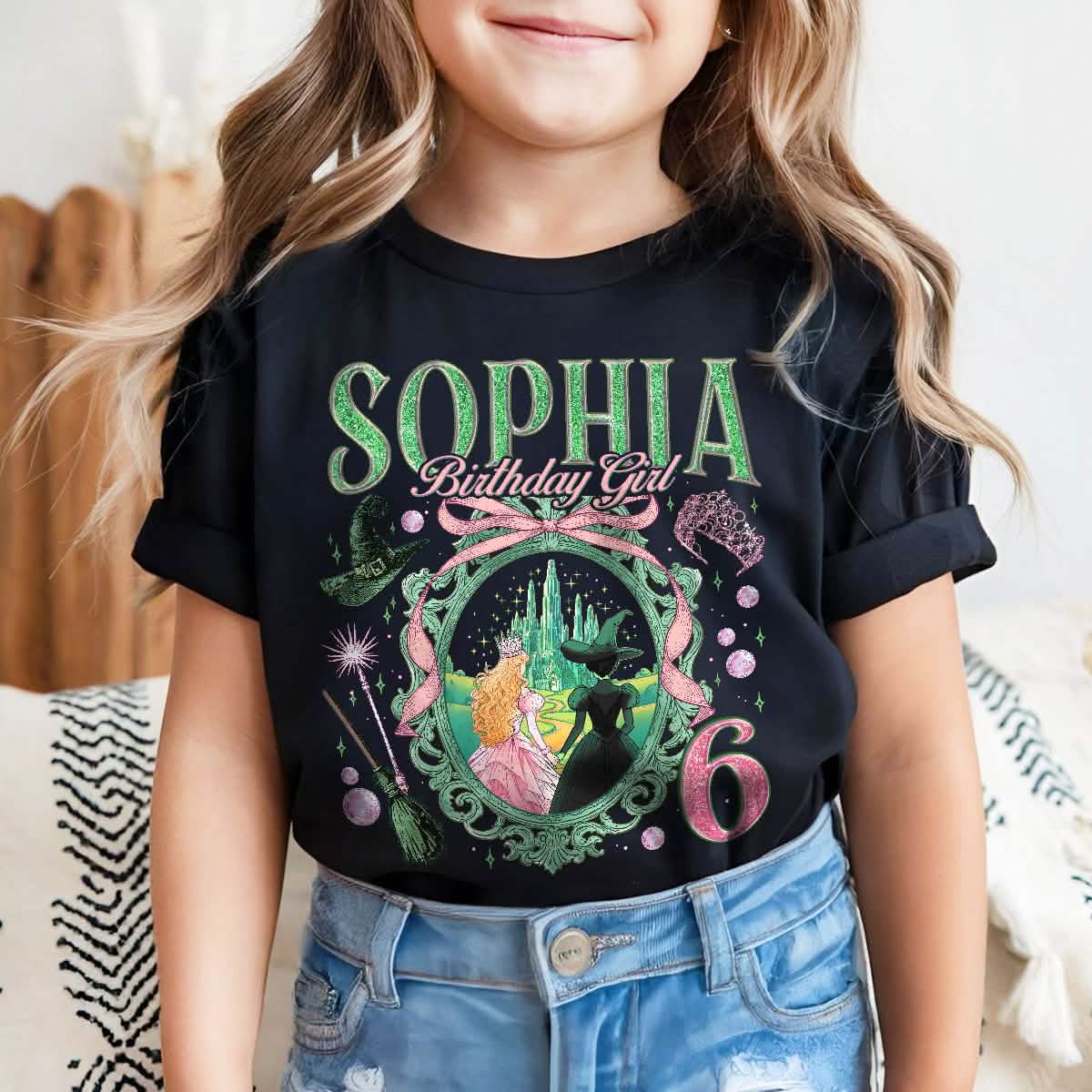 Custom Wicked Birthday Girl TShirt For Kids Youth Tshirt Comfort Colors PTS1807