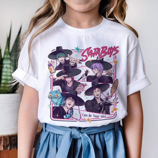 Saja Boys Kpop Demon Hunters Halloween Comfort Colors Youth Shirt PTS1684