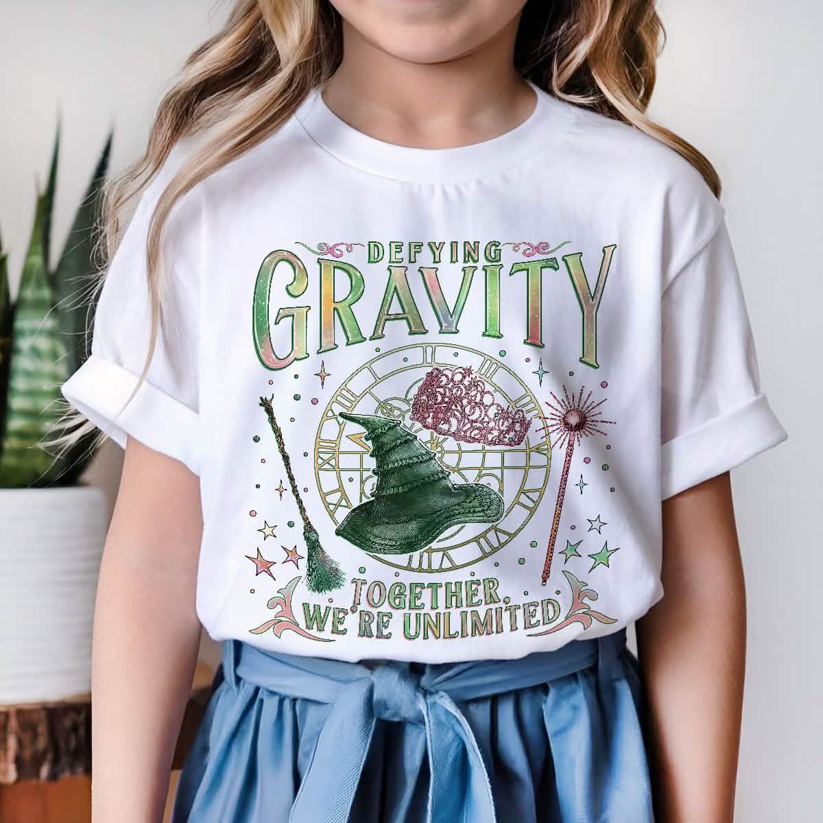 Wicked Defy Gravity Wizard Youth TShirt Comfort Colors PTS1698